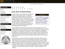 Tablet Screenshot of cooperplating.com